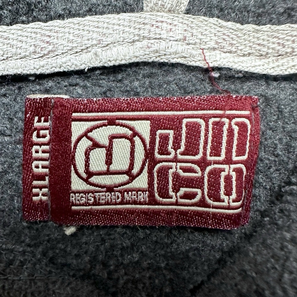 Vintage Y2K‎ JNCO Jeans Embroidered Gray Hoodie Sweatshirt Men's XL Distressed - Picture 7 of 15